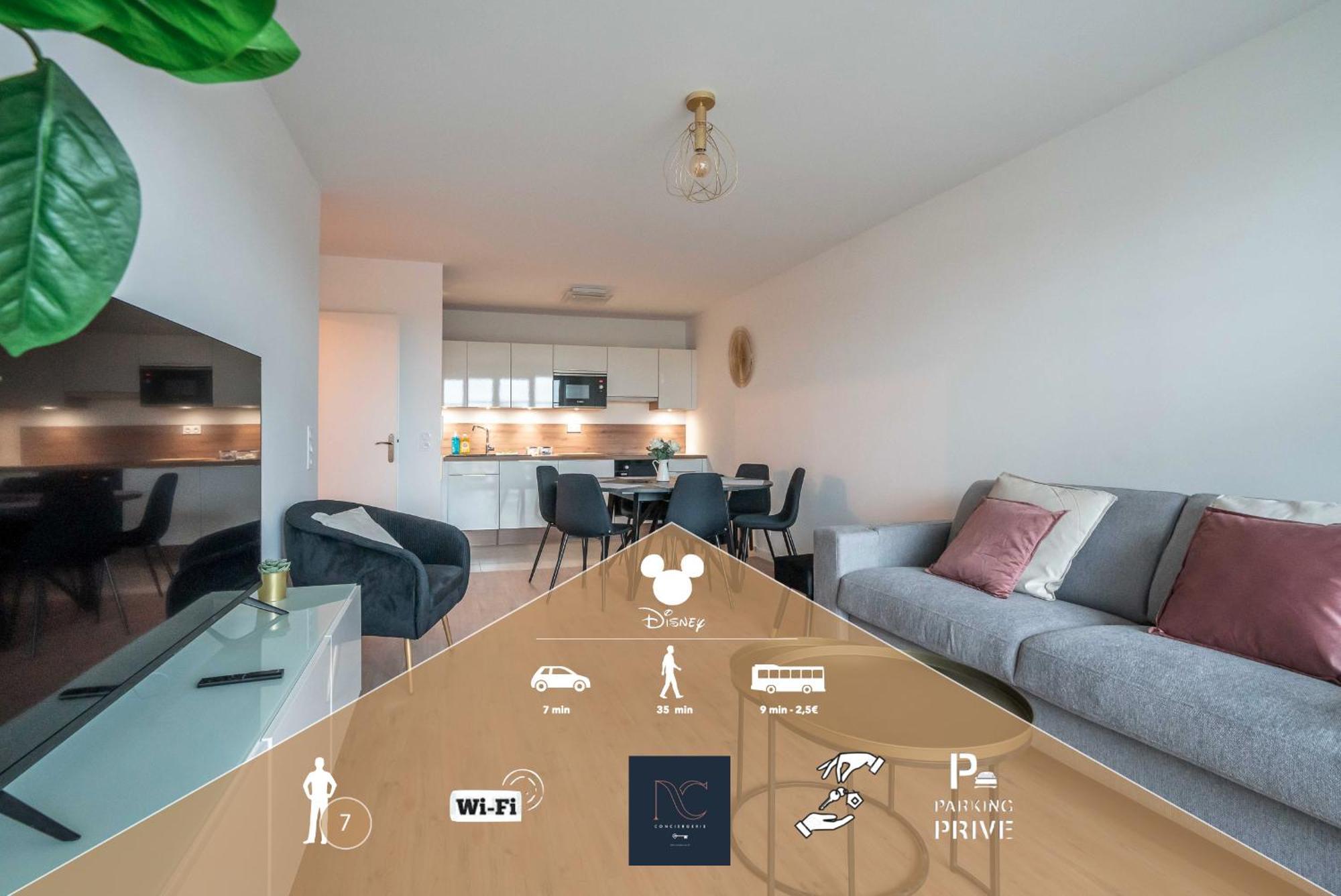 *Disneyland-Paris* 7Pers, Wifi, Netflix, Parking Serris Kültér fotó